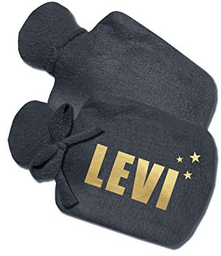 Individueller Wärmflaschen-Bezug mit Namen, Geschenkidee für Mann, kalt oder warm befüllbar von SupaRina personalisiertert