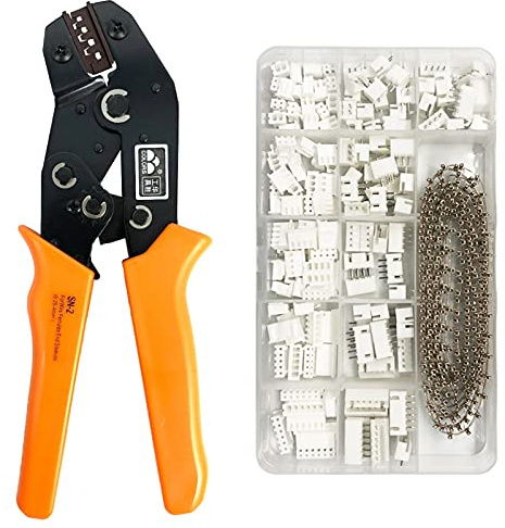 herramienta crimpadora Herramienta de engarce del conector SN-2 Conjunto de alicates XH2.54 SM Abrazadera de resorte de enchufe para JST ZH1.5 2.0PH 2.5XH EH SM Kit en caja Alta resistencia y buena du