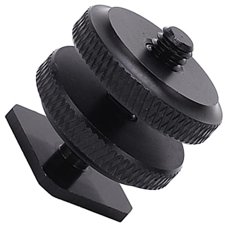 Supporto per Adattatore per Fredda per Fotocamera, Adattatore per Montaggio su Slitta Flash Filettatura da 1/4 di Pollice Lega di Alluminio Antiscivolo Antiruggine per le Riprese