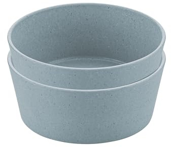 Koziol Connect Bowl 0,4 Schale 400ml 2er-Set Nature Flower Blue 7102716