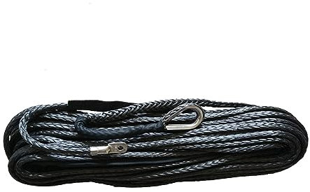 Fune sintetica per verricello Linea di argano da 10 mm * 30 m, corda di traino, fibra sintetica UHMWPE, cavo al plasma for fuoristrada 4X4 per ATV UTV