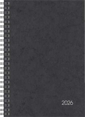 BRUNNEN Buchkalender Mod. 796 2026 | A5, Karton, schwarz