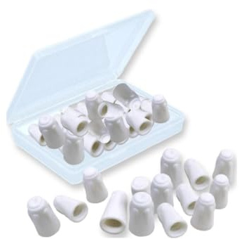 Confezione da 30 connettori per filo in ceramica, connettori a vite ad alta temperatura, tappi a torsione per riparazioni ad alta temperatura, dadi in ceramica da 18-8 AWG (piccoli)