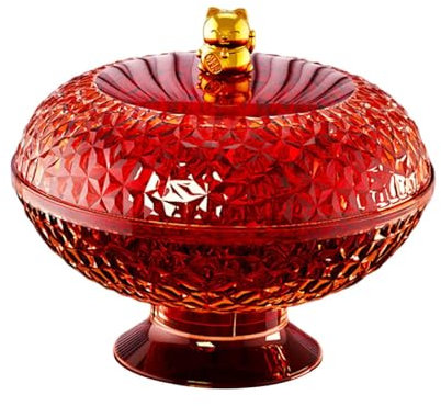 Gcljlmy Frutero de fruta, plato de fruta, cesta de fruta extraíble, soporte para fruta para mostrador de cocina, fiesta, boda, almacenamiento de verduras (rojo)