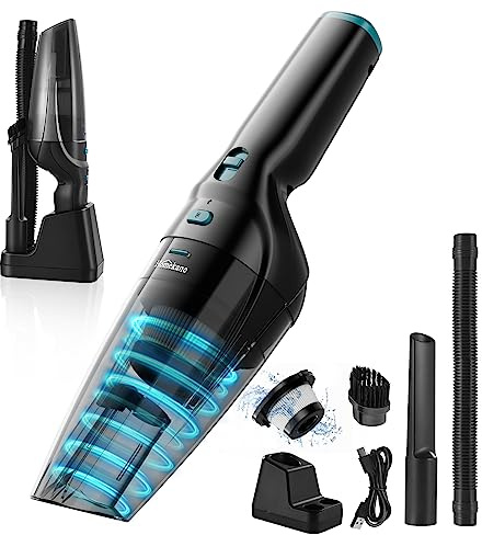 HOMEKANE Cordless Handheld Vacuum Cleaner 9500PA Powerful Suction 560g Lightweight 2 in 1 Charging Stand Rechargeable Handheld Vacuums for Car Pet Hair Home Cleaning Portable & Powerful