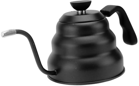 FUNNETOYU Cafetera de Goteo Acero Inoxidable con Tetera Manual Ergonómica para Cocina y Cafetería