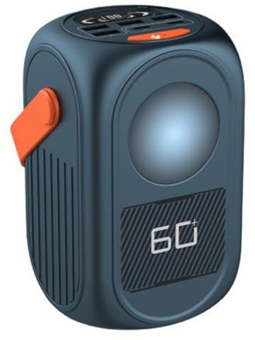 Power Bank,PowerBank, 80W High Power Mobile Power Supply 60,000 mAh Large Capacity Outdoor Camping Live Broadcast Portable Laptop,Blue