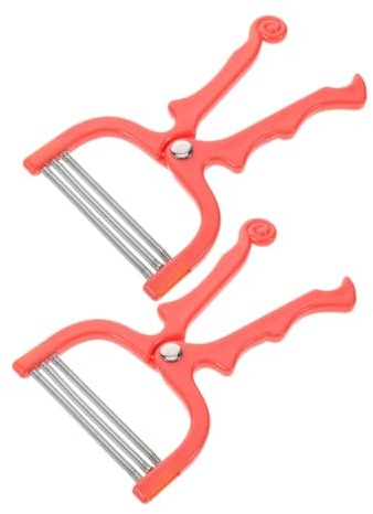 Cabilock 2piezas Depiladora Facial Manual con Resorte Herramienta para Rostro Mentón Labio Superior Depilación Facial