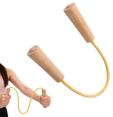Bandas de resistencia para espalda | Ejercicio de Fuerza y Entrenamiento - Bandas de resistencia para brazos con mango de madera,Para gimnasio en casa, fitness, pilates, yoga, boxeo, trabajo, ejercici