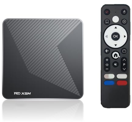 IJSDNVJNDX X5M Android 14 TV -Låda Voice Control 4K 60fps Amlogic S905x5M CPU HDR 8K 2.4G 5G WIFI6 BT5.0 1000M LAN Support 3D EU Plug