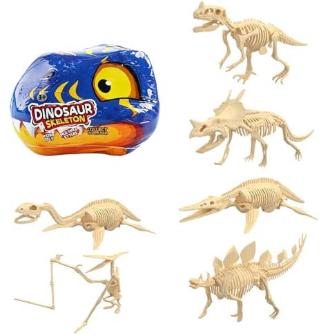 Ausgrabungsset für Fossilien, Dinosaurier, Wissenschafts-Set, Skelette, Entdeckungs-Set für Fossilien von Tieren für Kinder, für und Mädchen im Klassenzimmer, Spielzimmer, Kindergarten während