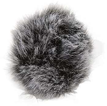 Stylebest Furry Lavalier Microphone Wind Muff Cover Lätt Vindruta för inom- och Utomhusbruk 0,5 Cm Diameter (Svart Vit)