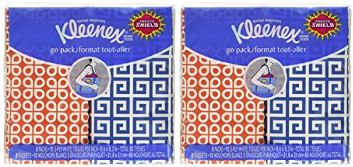 Kleenex® 3-Ply Pocket Packs Facial Tissues (16 packs of 10 tissues)