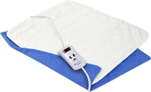 Heizkissen Elektrisch Universal Mittelgroß mit Bezug | Größe 47 x 39 cm | Leistung 120 Watt und 4 Temperaturstufen | Wärmekissen und Bezug aus 100% Baumwolle | Pekatherm U30T
