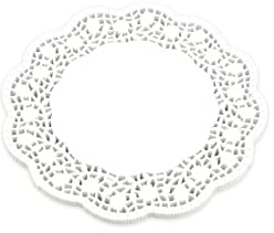 Pati-Versand Tortenspitzen rund weiß 24cm 100 Stück