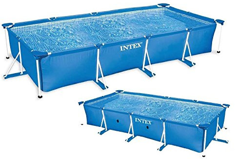 Paris Prix piscina tubolare rettangolare metallo Frame 450 x 220 cm Blu
