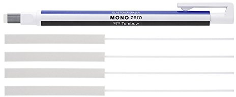 Tombow Präzisionsradierer MONO zero Eckig + 2x Refill