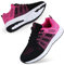 Youecci Femmes Baskets de Courses Running Chaussures de Sport Outdoor D'athlétisme Sports Course Fitness Gym Athlétique Sneaker Noir Rose Rouge 40 EU