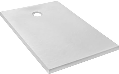 Jacob Delafon Receveur Douche Extraplat Ipso 140x80 Antidérapant, Blanc Mat | Fabriqué en France. Sans ressaut. Antifongique. 50% de matériaux recyclés