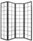 Fine Asianliving Biombo Japonés A180xA180cm 4 Paneles Shoji Papel de Arroz Negro Separador biombo Separador Divisor Habitación Biombos de Dormitorio Diseño Espacios