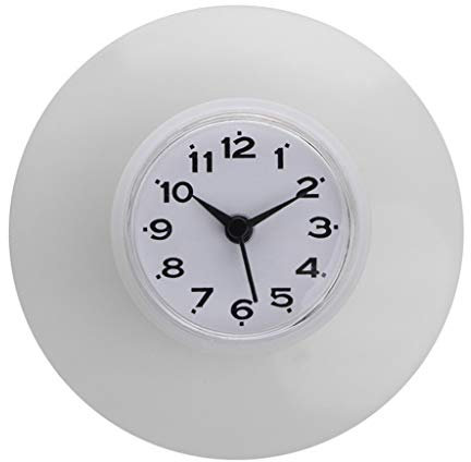 Buwei Silicone Salle De Bains Cuisine Douche Horloge Murale Aspiration Verre Minuterie Résistant À l'eau