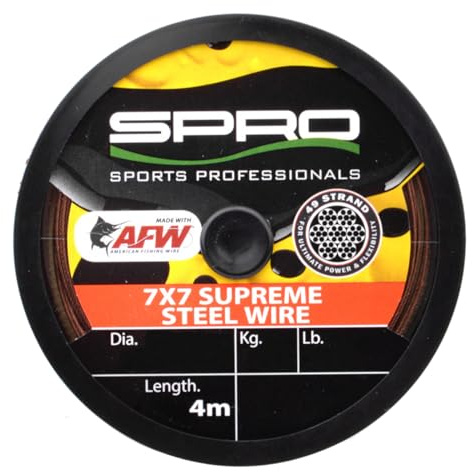 Spro Stahlvorfächer zum Hechtangeln 7x7 Supreme AFW Steel Wire