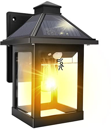 Nodfens Solar Lights Outdoor Garden, Solar Security Lights Outdoor Motion Sensor with 3 Modes, IP65 Waterproof Security Lights Outdoor Motion Sensor Solar Powered for Wall Fence Yard and Front Door