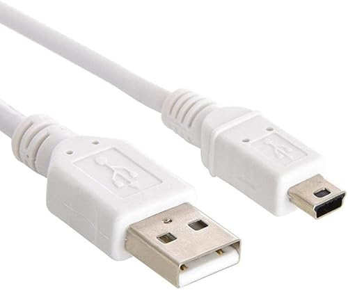 iSeventy9 Câble d'alimentation et de données USB 2.0 haute vitesse A vers mini-B 5 broches Blanc 2 m