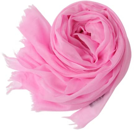 Prettystern damer 100 % kashmir fjäderlätt ring pashmina halsduk aftonklänning stola gjord av mycket tunn 200 garn kashmir trådar, 23. Rosa, 200 cm X 100 cm