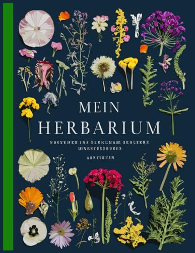 Mein Herbarium: sammelalbum zur Pflanzenbestimmung - 120 Seiten,Leer Buch zur Pflanzen Aufbewahrung - Getrockneten Blättern und Blüten