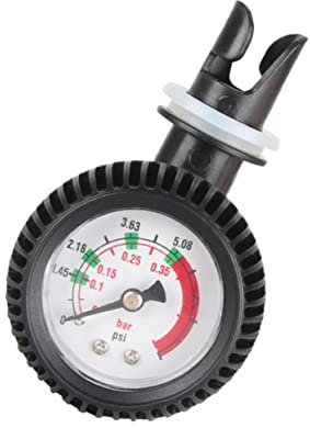 KONTONTY Luftdruckmesser Psi Luftthermometer Aufblasbare Pumpe Ventil Messgerät Zubehör Schlauchboot Gummiboote Board Kompatibel