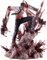 Eamily for Chainsaw Man Denji Anime Action Figure 28cm Character Collectible Model Statue Toys PVC Figures Desktop Ornaments Festive Gifts