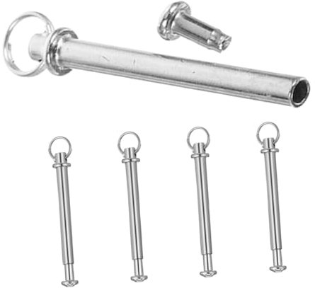 QUMIIRITY 5sets Hand Fan Repair Kit Metal Shafts Rivets Nuts Diy Fasteners for Handmade Paper Fans Replacement Accessories