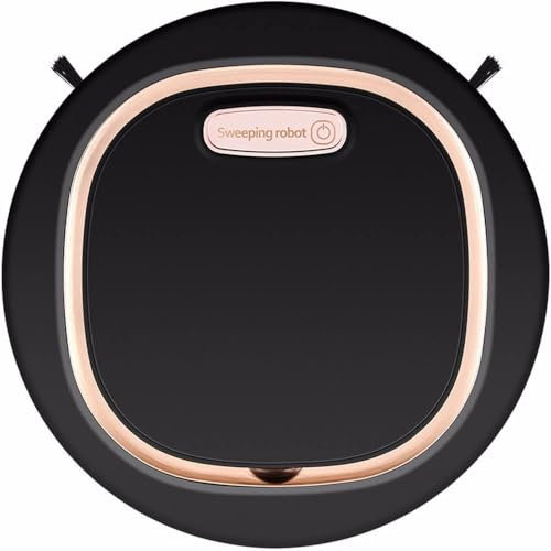Robot Aspirapolvere Lavapavimenti Con Mappatura, 3-In-1 Robot Aspirapolvere Automatico Robot Spazzante Con Potente Aspirazione 1200 Pa Per Tappeti E Pavimenti Duri Con Peli Di Animali,Black-1 PACK