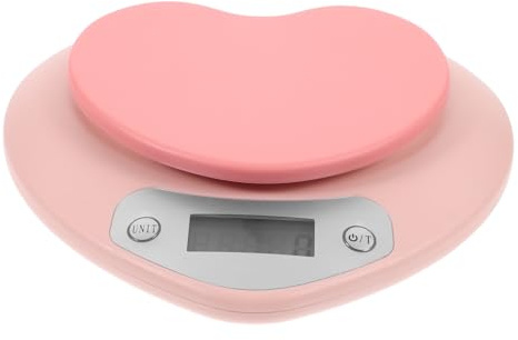 Zerodeko Balance Électronique et Design Élégant Rose en Plastique Cuisine Pesée Précise Adaptée pour Restaurant et Usage Personnel