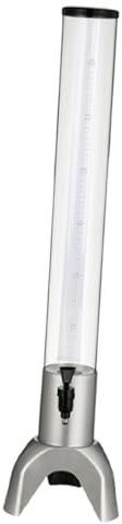 Sharplace Dispensador de Cerveza, Torre de dispensadores de Bebidas de Cerveza, Mesa para restaurantes para Fiestas de cocinas, Plata, 3l