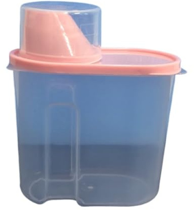 IWENZHKPA Cereal De Dispenser Food Storage Container Cereal Dispenser Food Storage Container With Lid Cereal Dispenser Countertop(Pink,1.9L)