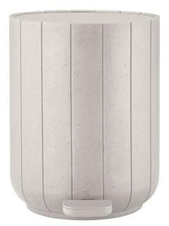 blomus Treteimer -KUA- 3 Liter | Mülleimer aus Polyresin 50% recycelt | Soft-Close | herausnehmbarer Inneneimer | Designer Anton Björsing (Moonbeam)
