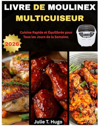 LIVRE DE MOULINEX MULTICUISEUR: Cuisine Rapide et Équilibrée pour Tous les Jours de la Semaine.