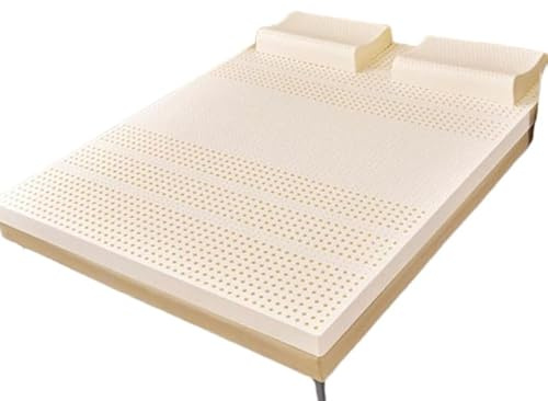 Natürliche Latex-Matratze, weich und bequem, Doppelbett-Matte mit Bezug, 100 x 200 cm, 8 cm Dicke für ultimativen Schlafkomfort, perfekt für den Heimgebrauch
