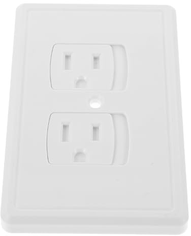 Copripresa di Sicurezza per Ragazzo Ragazza, Protezione Prese a Muro | Abs Bianco, Standard Americano, Protezione da Sporco e Acqua, Finitura Minimalista Elegante