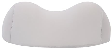 OKOVO Oreiller Cervical Design Courbe Ergonomique Oreiller de Soutien du Cou en Mousse à Mémoire de Forme Confortable pour Dormir (Gris clair)