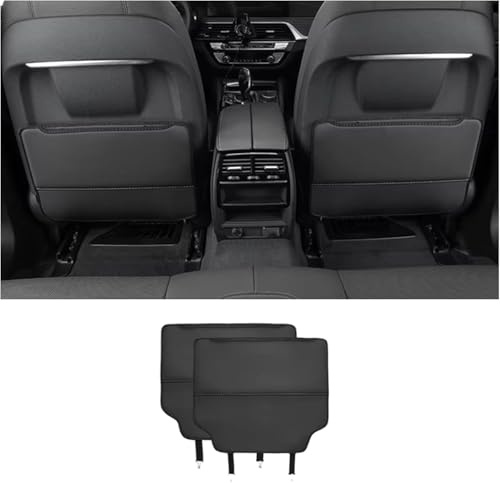 PENGCHANBAIDUO Protection Dossier Siège Arrière pour Dacia Spring 2021 2022, Organisateur Voiture Cuir PU Imperméable Anti-Coup de Pied Rangement Voyage Enfant