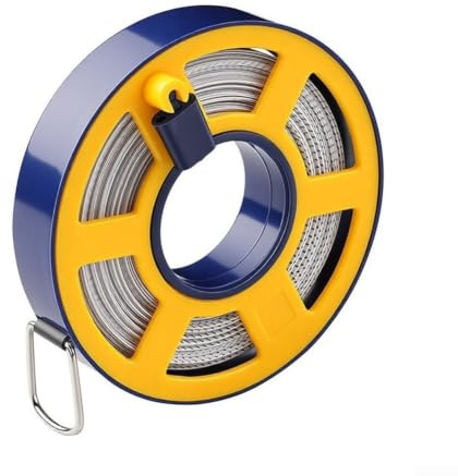 Mètre à ruban rétractable en fibre souple de 10 m avec double échelle métrique pour couture impériale – Boîtier en ABS bleu