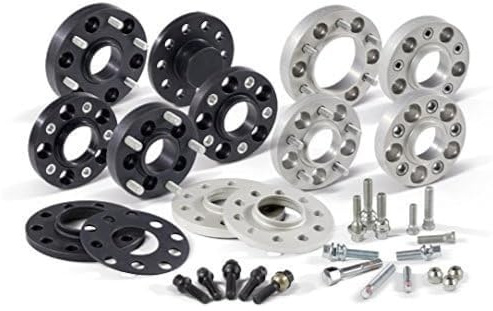 H&R DRA-System Spürverbreiterungsatz 70mm pro Achse - Lochkreis 5x112 - Mittenzentrierung 57,1mm - System M14x1,5 - kompatibel mit Audi/Ford/Bentley/Seat/Skoda/Volkswagen - Schwarz