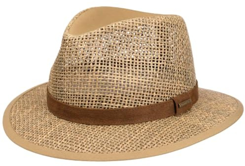 MEDFIELD SEAGRASS BEIGE Traveller Strohhut von Stetson S/54-55
