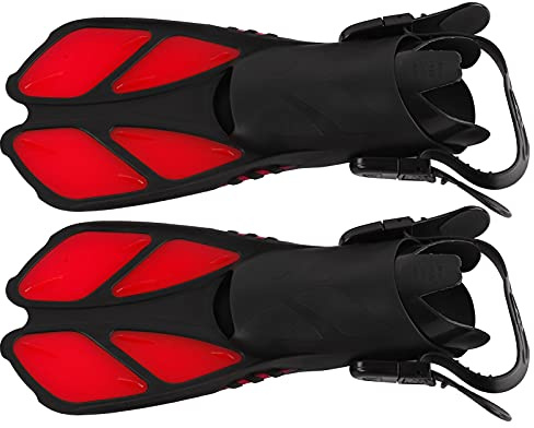 Lange Tauchflossen, Flossen Schwimmflossen Länge 40cm für Taucher zum Tauchen