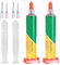 2 Stück Bleifreies Lötpaste, Flussmittel Löten, Sn42 Bi58 Spritzenlötpaste, Lötflussmittel, Soldering Flux, Solder Paste, Lötpaste Smd Niedrige Temperatur 138 Grad, für LED SMD Lötzinn