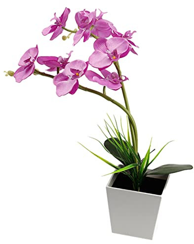PRETYZOOM LED Orchideen Tischleuchte 9 LED Blumenlicht mit Biegsamen Zweigen für Wohnzimmer Schlafzimmer Nachttisch Bonsai Beleuchtung