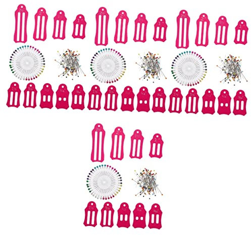 Operitacx 4sätze Quilt Binding Tool Und Positionierungspins Faltbares Nähzubehör Mit Bunten Perlen Für Quilting Kleidung Und Bastelarbeiten Praktisches Teiliges Mit Bunten Und Kleinen